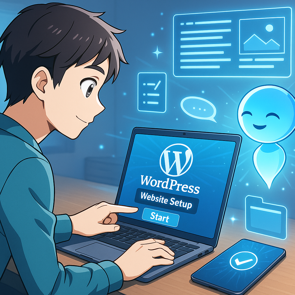 AIとブログ記事作成のイメージ