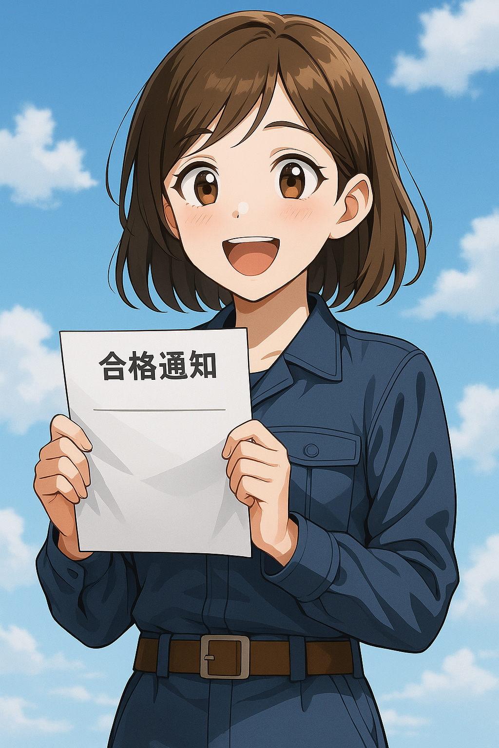 第二種電気工事士 合格を喜ぶ女性