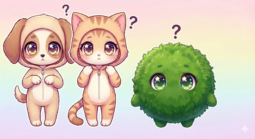 BEFORE：棒立ちのキャラクター